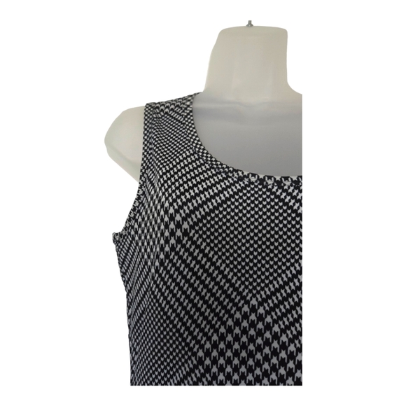 Lularoe Black and White Houndstooth Tank Dress Size Medium - Picture 4 of 4